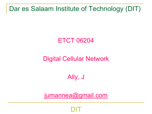Digital Cellular Network - Lecture2