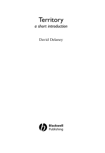 David Delaney Territory A Short Introduction SBookZZ.org
