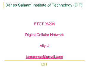 Digital Cellular Network - Lecture4