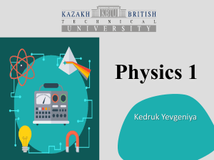 Lecture 7 - Physics 1
