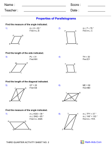 geometry propertiesofParallelograms