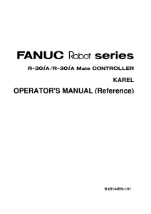 R-30iA/R-30iA Mate Controller OPERATORS MANUAL Reference