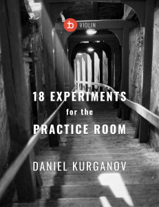 18 experiments for the practice room - daniel kurganov - tonebase violin workbook 2