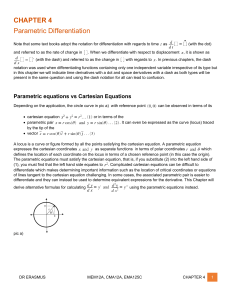 M2 Chapter4 Parametic Equation