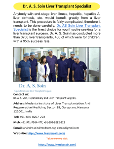 Dr AS Soin Liver Transplant Specialist