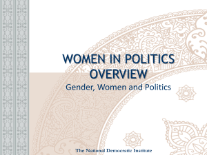 Women in Politics Overview