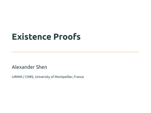 Existence proof
