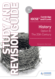 Cambridge IGCSE and O Level History 
