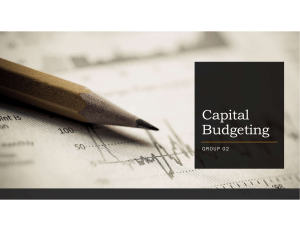 Capital Budgeting presentation