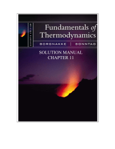 fundamentals of thermodynamics solutions ch11