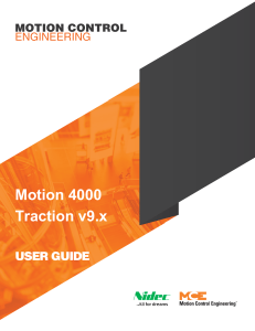 Motion 4000 Traction v9 NIDEC ELEVATOR