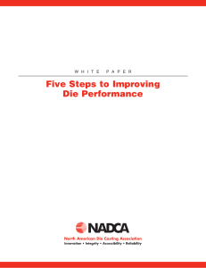 aFive steps to improving die performance