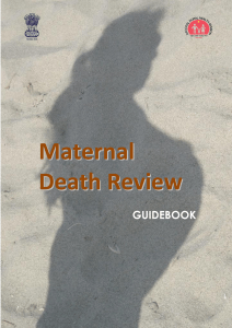 maternal death review guidebook