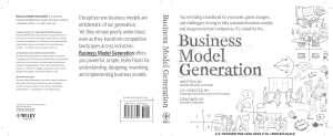 Alexander Osterwalder, Yves Pigneur - Business model generation  A handbook for visionaries, game changers, and challengers-Wiley (2010)