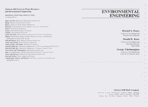 Environmental Engineering Textbook-목차