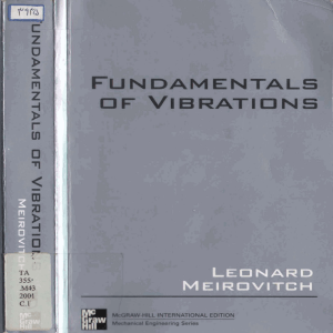 Fundamentals of Vibrations (Leonard Meirovitch) (z-lib.org)