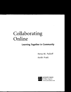 Collaborating online Chap4 - paloff and pratt