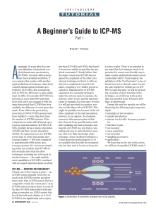 Beginners guide to ICP-MS
