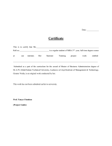 certificate Format