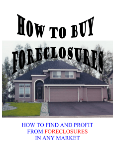 Real Estate - How to Buy Foreclosures