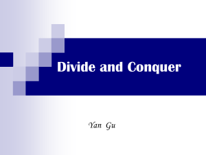 Divide and Conquer(Yan Gu)