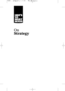 HBR’s 10 Must Reads on strategy
