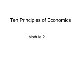 Module 2 - Ten principles of economics