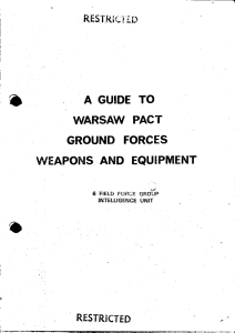 a guide to warsaw pact ground forces weapons and equipment 1975 0