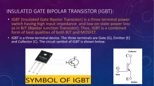 insulated gate bipolar transistor (IGBT)