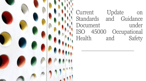 Current Update on Standards and Guidance Document ISO TC 203 Dec 2022