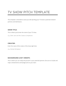 Copy of TV Show Pitch — StudioBinder