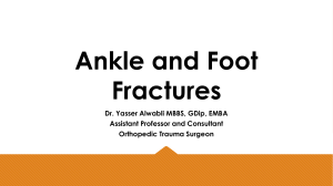 8- Ankle and foot fractures