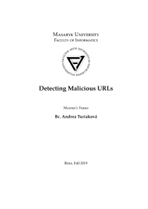 Master s thesisURL Malware