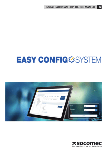 EASY-CONFIG-SYSTEM INSTALLATION-AND-OPERATING-MANUAL 2021-04 551765A EN