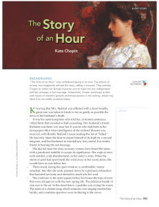 The-story-of-an-hour Kate Chopin