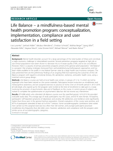 life-balance-a-mindfulness-based-mental-health-promotion-program-conceptualization-implementation-compliance-and-user-satisfaction-in-a-field-setting
