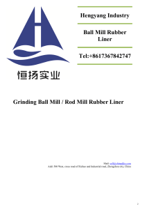 Ball Mill Rubber Liner