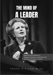 Margaret Thatcher Leadership Analysis Report - Mid-term Leadership and Management (Hardcopy)