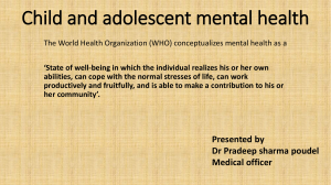 Child and adolescent mental health 1 [Autosaved]