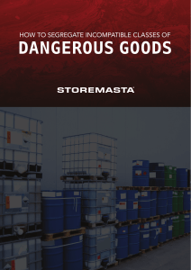 How to Segregate incompatible classes of dangerous goods.1