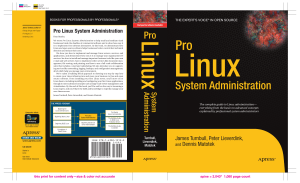 Pro Linux System Administration 2009