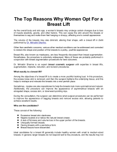 The Top Reasons Why Women Opt For a Breast Lift