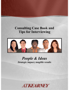 AT Kearney Consulting Casebook