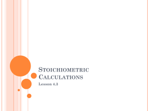 Stoichiometric-Calculations