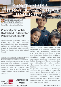 Cambridge Schools in Hyderabad - A Guide for Parents and Students
