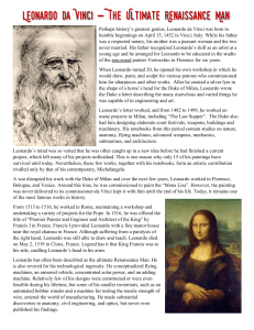 02 - Leonardo da Vinci Reading and Notebook