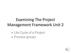Examining The Project Management Framework Unit 2with voice