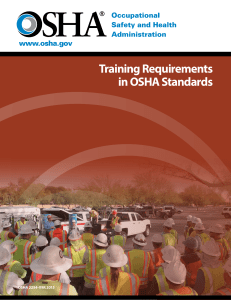 OSHA Training Requirements