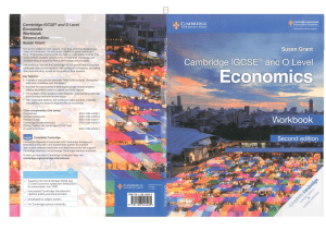 Cambridge IGCSE® and O Level Economics Workbook (Susan Grant)