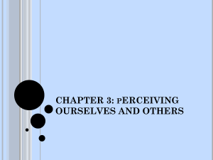 CHAPTER 3-PERCEPTION AND LEARNING IN ORGANIZATION UPDATED 